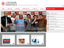 Tablet Screenshot of cetharhospitals.com